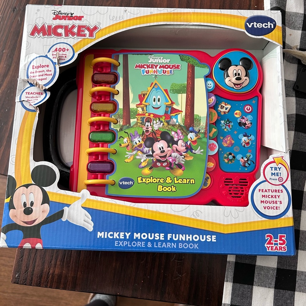 Disney Mickey Mouse Funhouse Interactive Book - Red and Blue